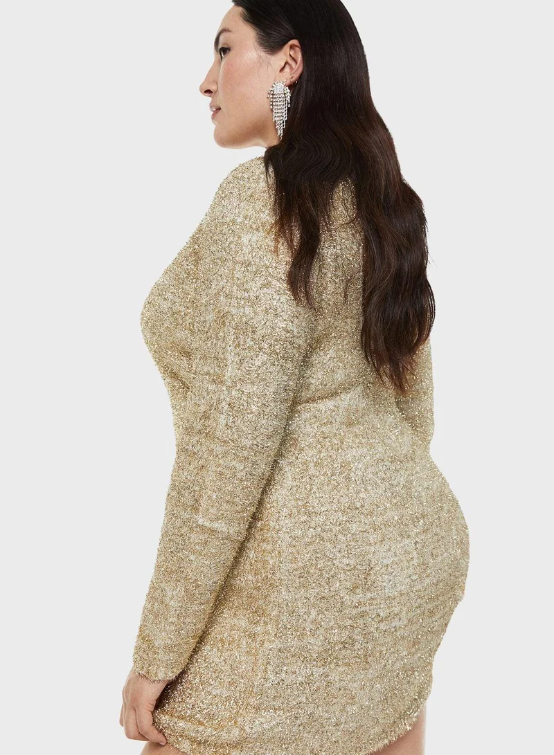 H&M Textured Knit Dress